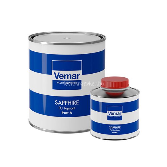 Vemar Sapphire PU 2K fedőfesték 2430 fehér (A komponens) 0,525L