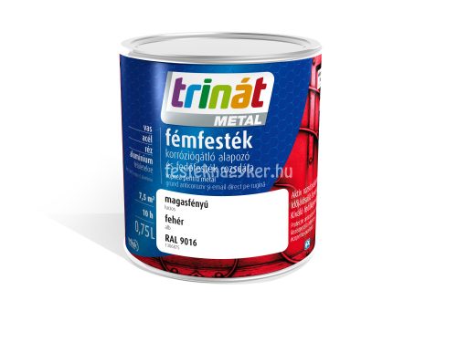 Trinát Metál magasfényű 0,75L- Fehér 
