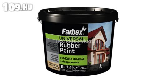 Farbex Rubber Paint rugalmas/lábazat festék meggyvörös 1,2kg