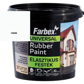 Farbex Rubber Paint rugalmas/lábazat festék fehér 3,5kg
