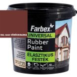 Farbex Rubber Paint rugalmas/lábazat festék vörösesbarna 3,5kg