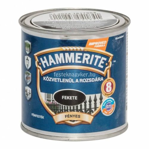 Hammerite magasfényű fekete 0,25L