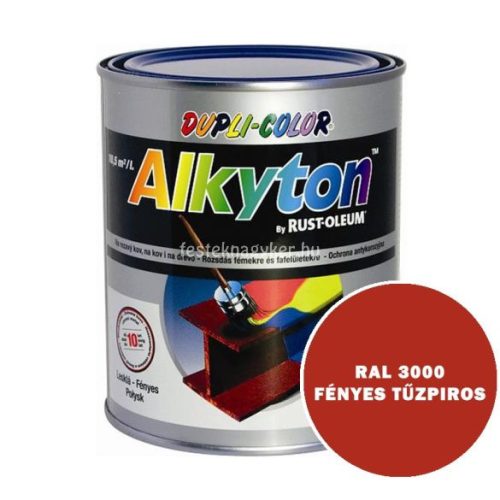 Alkyton fényes tűzpiros 5L
