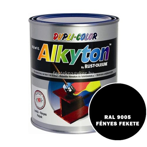 Alkyton fényes fekete 0,75L