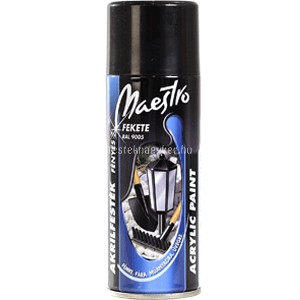 Maestro Akril fekete 9005 400ml