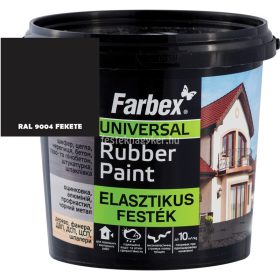 Farbex Rubber Paint rugalmas/lábazat festék fekete 3,5kg