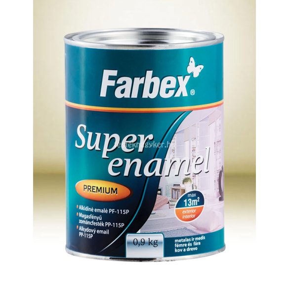 Farbex Super Enamel Zománcfesték ezüst 0,9kg