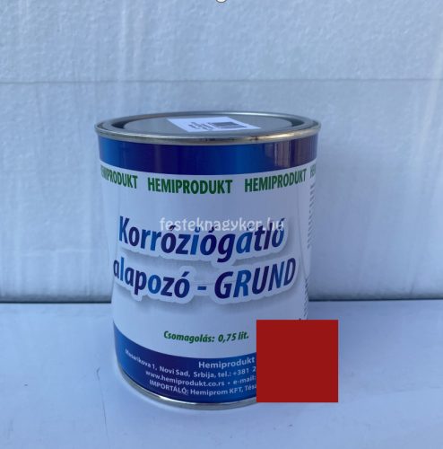 Hemi Grund korróziógátló alapozó 0,75L- Vörös 