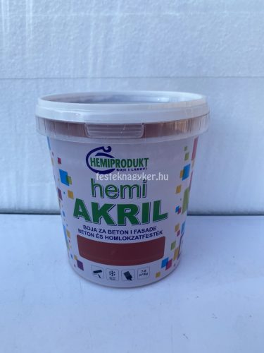 Hemi beton-és lábazatfesték 1kg - Vörös 