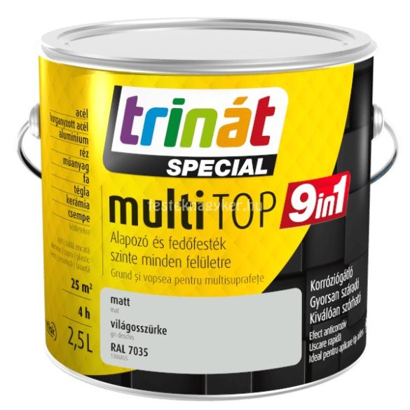 Trinát Multitop 9in1 2,5L- Világos szürke