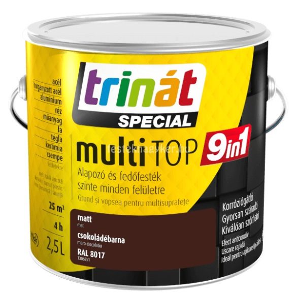 Trinát Multitop 9in1 2,5L- Csokoládébarna 