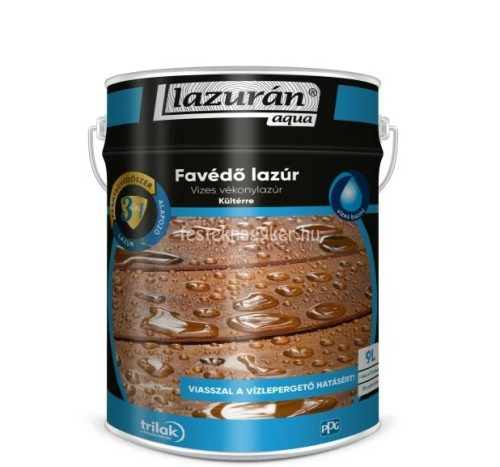 Lazurán Aqua (vizes) Favédő lazúr 3IN1 Borovifenyő 9L