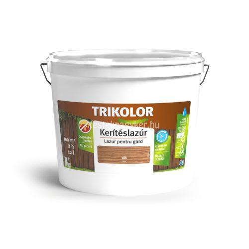 Trikolor Kerítéslazúr dió 10l 