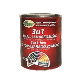3in1 rozsdagátló zománcfesték 0,75L sötétzöld/Hemi