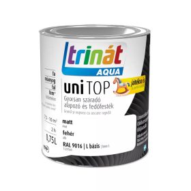 Trinát Unitop aqua/vizes/ matt fehér 0,75l RAL9016