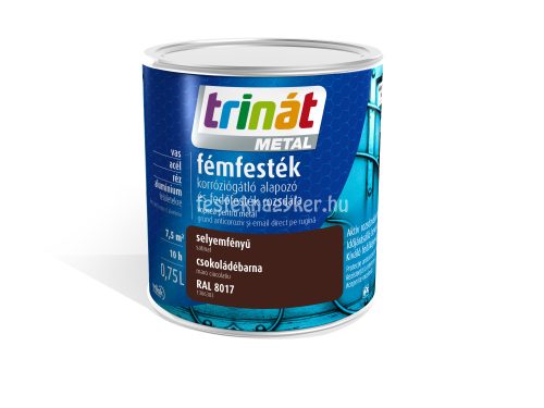 Trinát Metál selyemfényű  0,75L- Csokoládé barna 