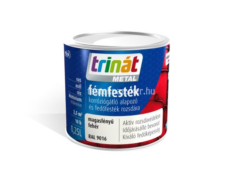 Trinát Metál magasfényű 0,25L- Fehér