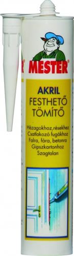 MESTER Akril Festhető Tömítő fehér 310ml