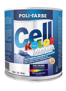 Cellkolor aqua (vizes) selyemfényű zománcfesték fehér 1l