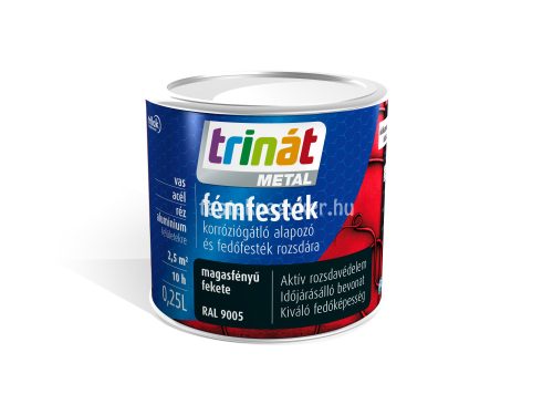 Trinát Metál magasfényű 0,25L- Fekete 