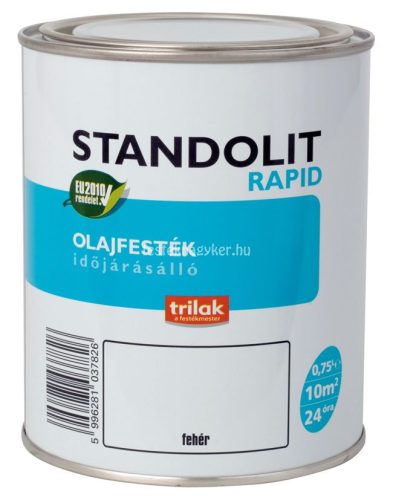 Trikolor Standolit olajfesték 100 fehér 0,75l