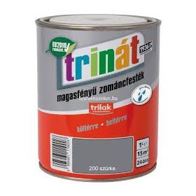 Trinát magasfényű zománcfesték 200 szürke 0,5 L  