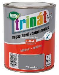 Trinát magasfényű zománcfesték 200 szürke 5L 