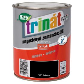 Trinát magasfényű zománcfesték 300 fekete 0,25 L 