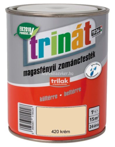 Trinát magasfényű zománcfesték 420 krém 1L  