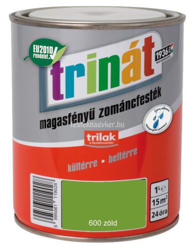 Trinát magasfényű zománcfesték 600 zöld 0,5L  
