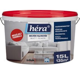   Héra belső falfesték matt fehér 15l (Akciós szállítás: 10.000,-Ft/24db/raklap)