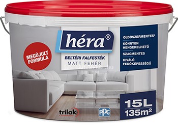 Héra belső falfesték matt fehér 15l