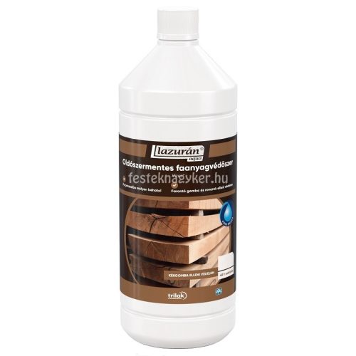 Lazurán aqua (vizes) oldószermentes faanyagvédőszer 5l