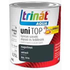   Trinát Unitop aqua/vizes/ magasfényű antracit 0,75l RAL7016