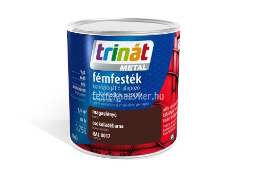 Trinát Metál magasfényű 0,75L- Csokoládé barna 