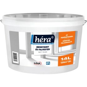   Héra diszperzit mennyezet- és falfesték fehér 14l/Akciós szállítás: 20.000,-Ft/48db/ 2raklap