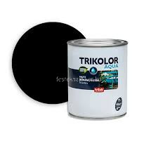 Trikolor aqua (vizes) matt zománcfesték fekete 1l