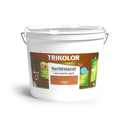 Trikolor Kerítéslazúr mahagóni 10l 